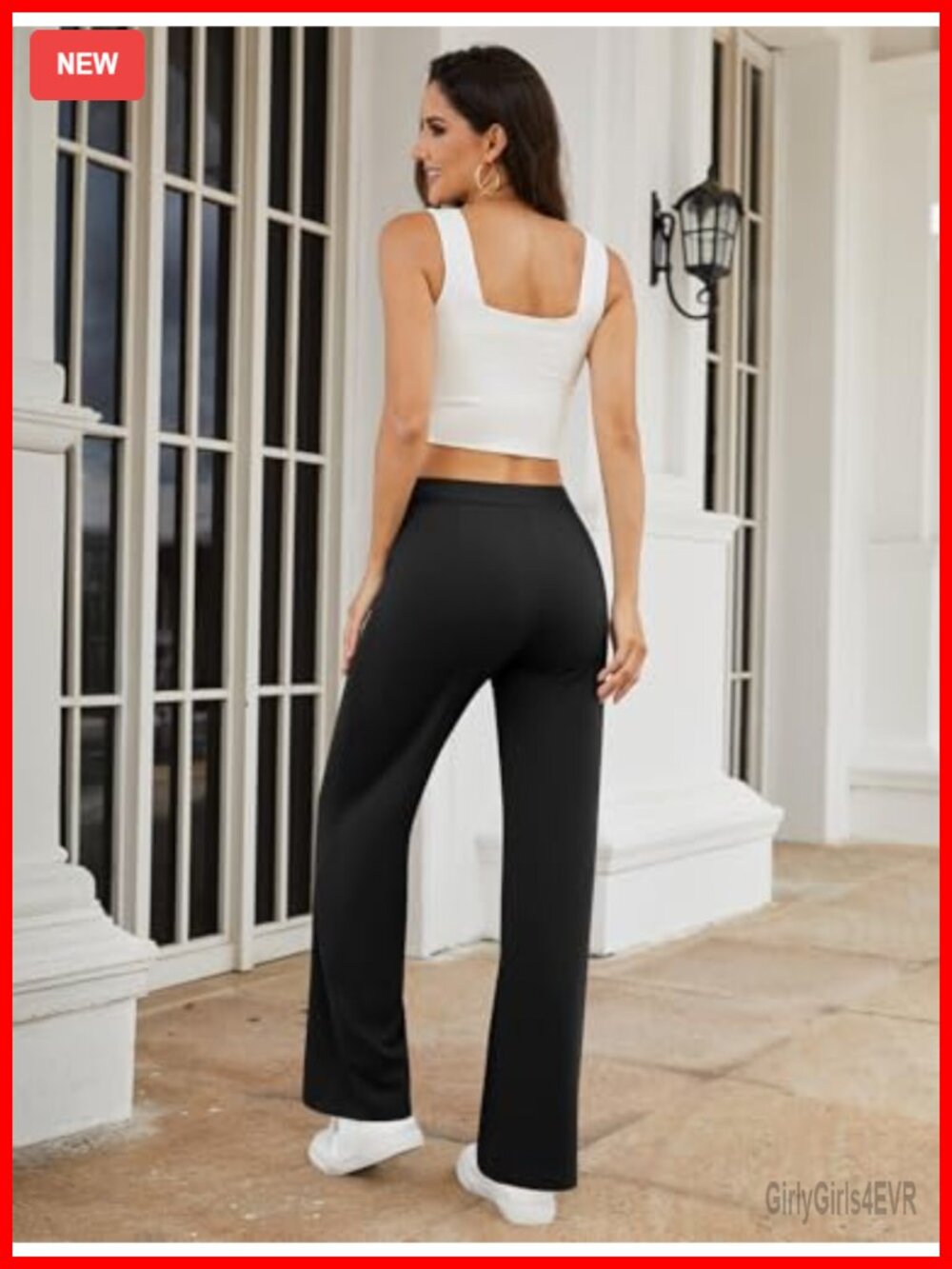 Stretchy Business Casual Wide Leg Pants - Picture 2 of 6